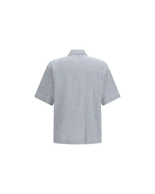 sunflower Blue Cotton Pattern Shirt for men