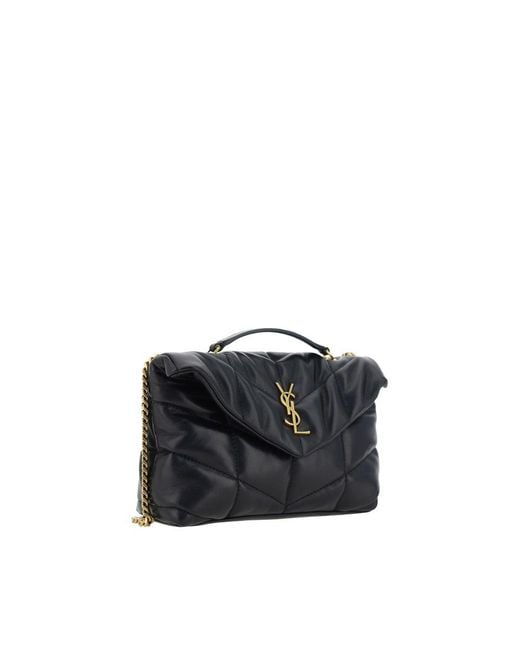 Saint Laurent Black Puffer Toy Shoulder Bag