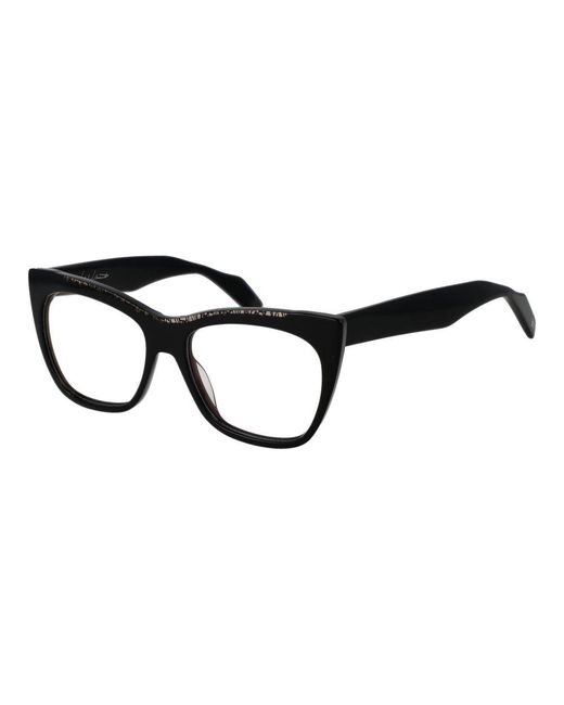Yohji Yamamoto Black Plastic Glasses (Frames) for men