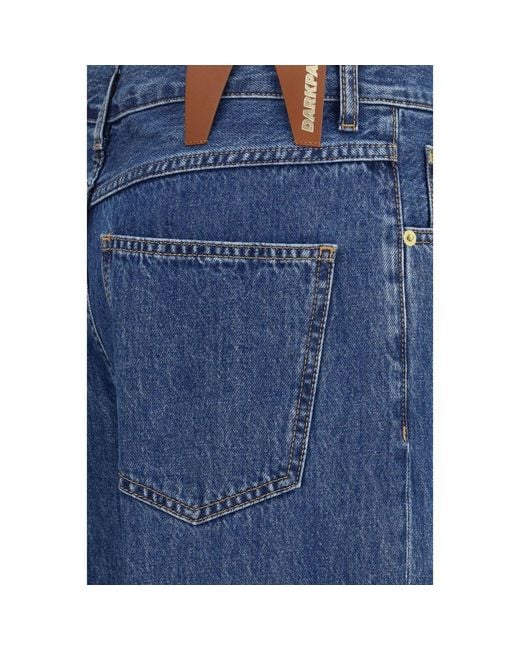 DARKPARK Blue Cotton Relaxed Fit Jeans