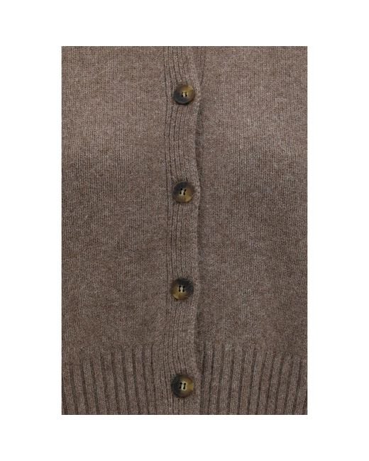 Loulou de Saison Brown Wool Oves Aries Cardigan
