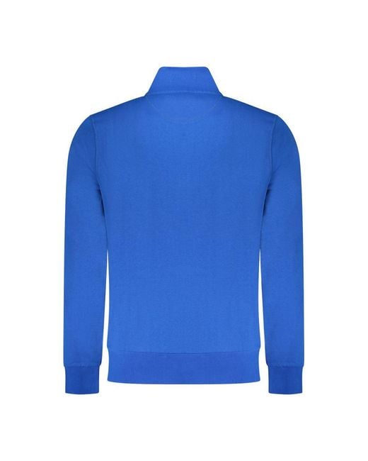 North Sails Blue Cotton Men Sweatshirt for men
