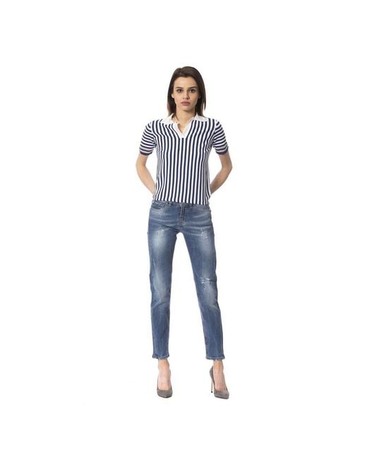 Frankie Morello Blue Other Fibres Jeans