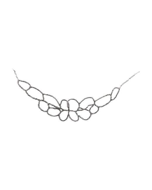 Brunello Cucinelli Metallic Black Silver Necklace