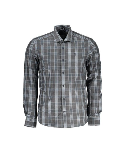 North Sails Gray Cotton Shirt for men