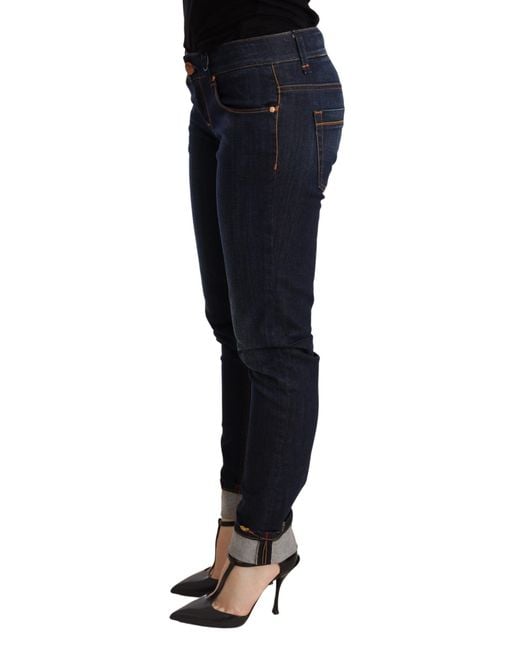 Acht Blue Chic Dark Skinny Jeans