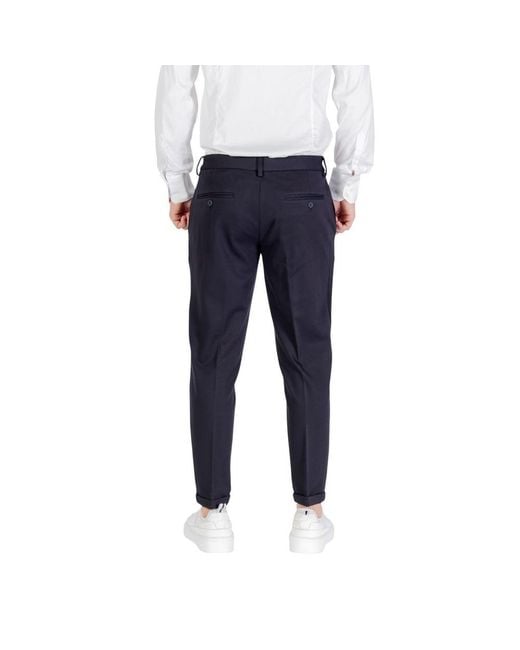 Antony Morato Blue Viscose Dress Pants for men