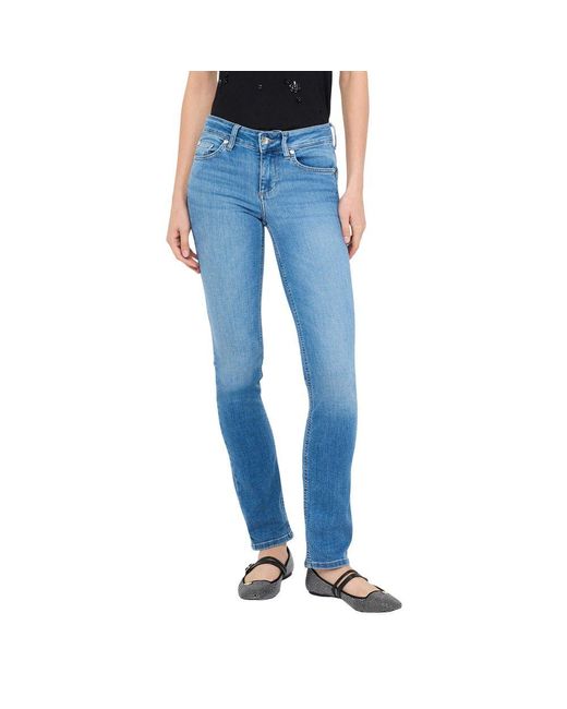Liu Jo Light Blue Cotton Skinny Jeans