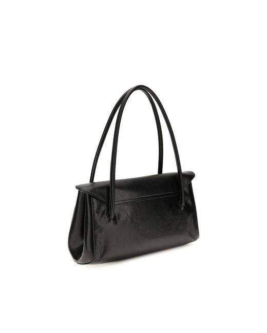 Marni Black Calf Leather Bos Taurus Shoulder Bag