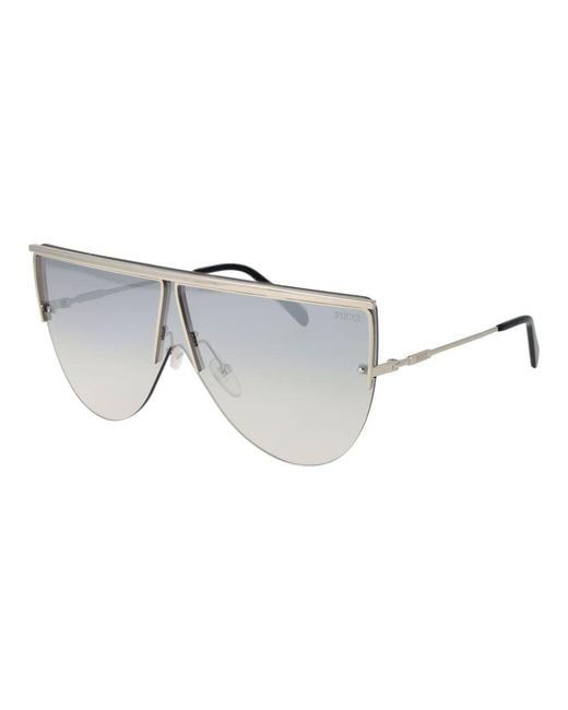 Emilio Pucci Metallic Metal Sunglasses for men