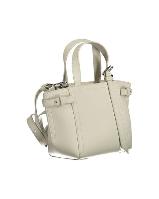Calvin Klein Metallic Polyester Handbag