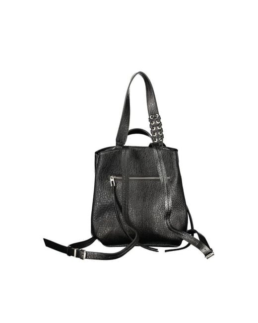 Desigual Black Polyurethane 's Backpack