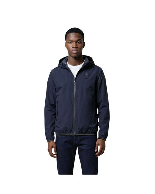 Blauer Blue Polyamide Shell Jacket for men