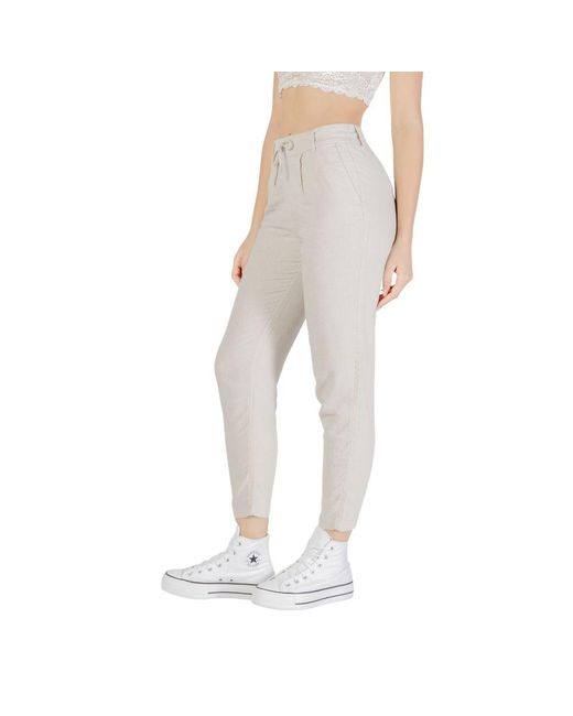 ONLY Multicolor Bicolor Linen Pant