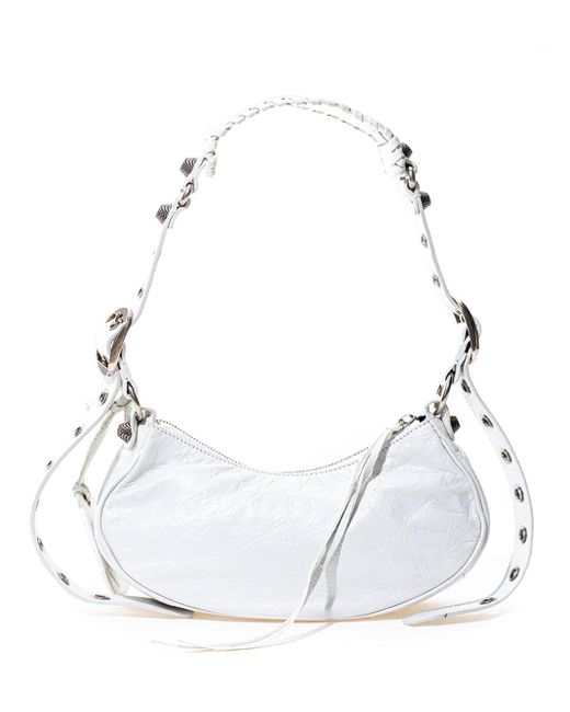 Balenciaga White Chic Leather Shoulder Bag