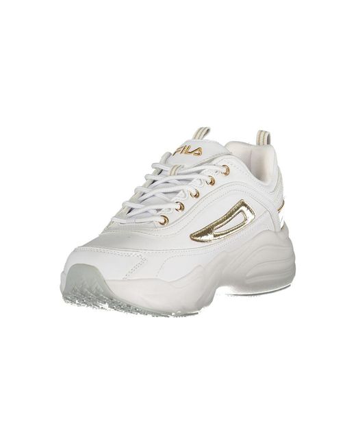 Fila White Polyester Sneaker