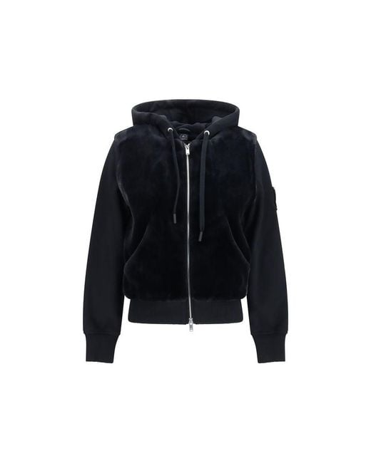 Moose Knuckles Black Cotton Sweatshirt
