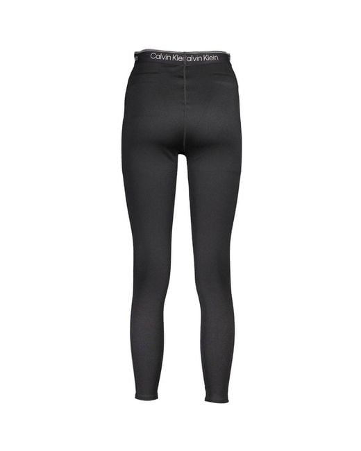 Calvin Klein Black Polyester Legging
