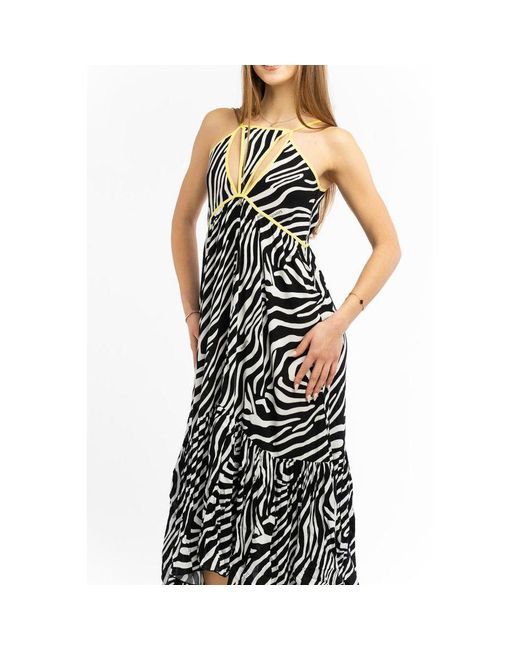 Patrizia Pepe Metallic Viscose Casual Dress