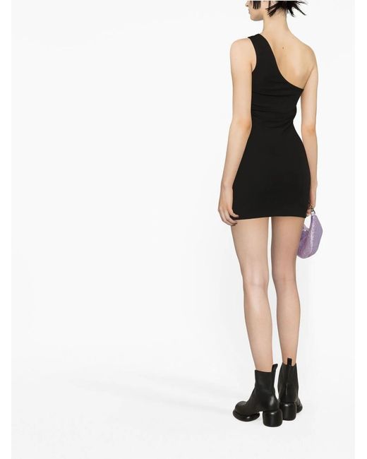 1017 ALYX 9SM Black One-Shoulder Minidress