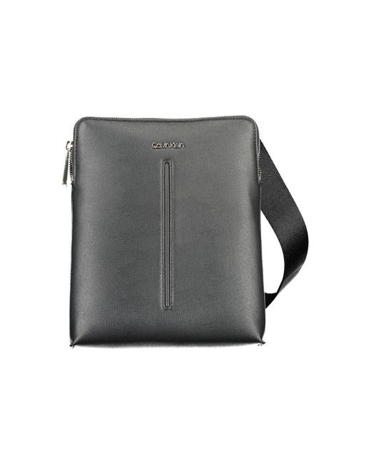 Calvin Klein Gray Polyester Shoulder Bag for men