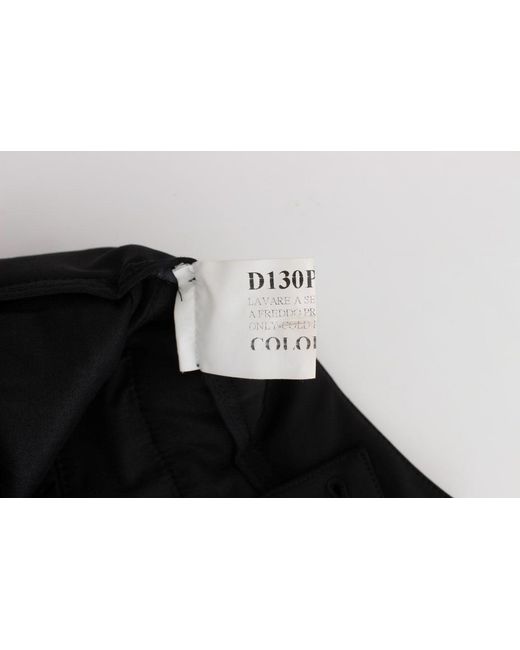Ermanno Scervino Black Trousers Button Detail