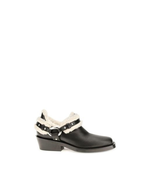 Rabanne Multicolor Black Calf Leather Bos Taurus Ankle Boots