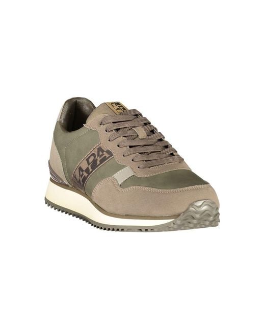 Napapijri Gray Verde Polyurethane Uomo Sneaker for men