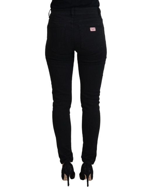 Dolce & Gabbana Black Elegant Denim Pants