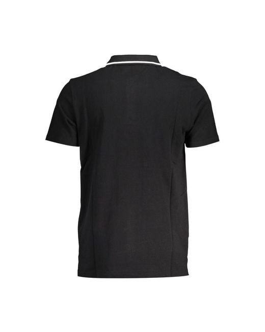 Fila Black Cotton Polo for men