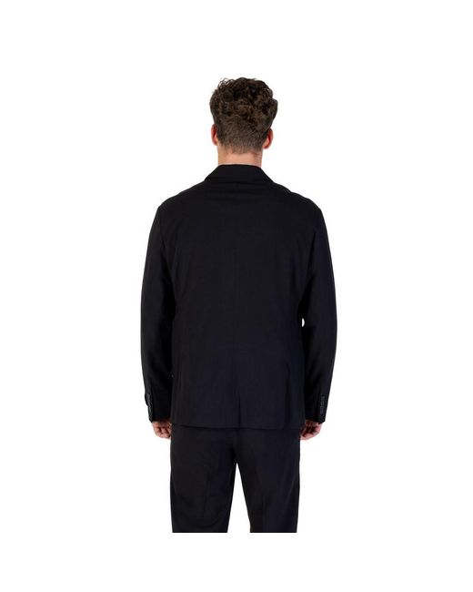 ARMANI EXCHANGE Black Lyocell Blazer for men