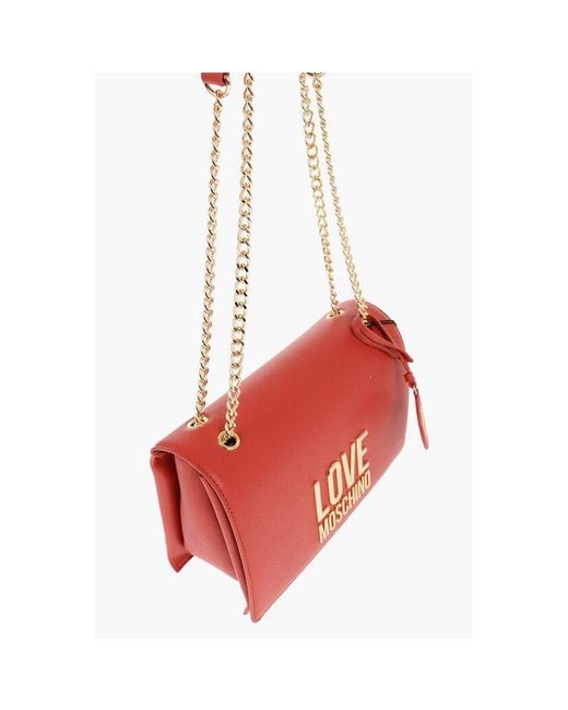 Moschino Red Polyethylene Shoulder Bag