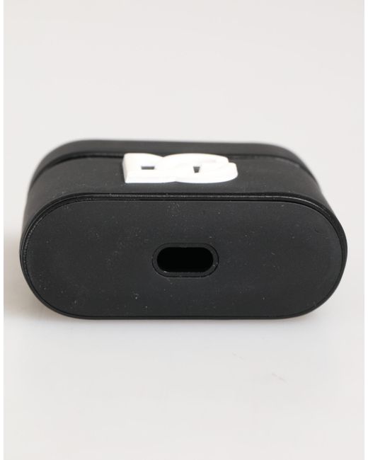 Dolce & Gabbana Pink Silicone Rubber Logo Embossed Airpods Case