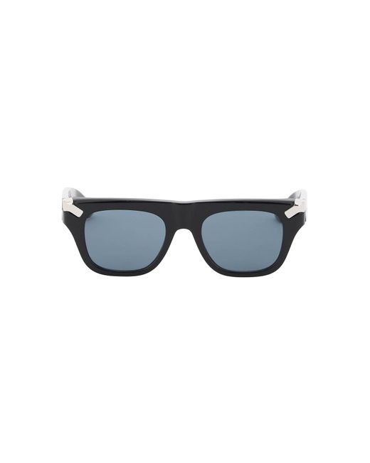 Alexander McQueen Blue Punk Rivet Mask Sunglasses for men