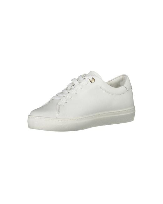 Tommy Hilfiger White Bianco Leather Sneaker