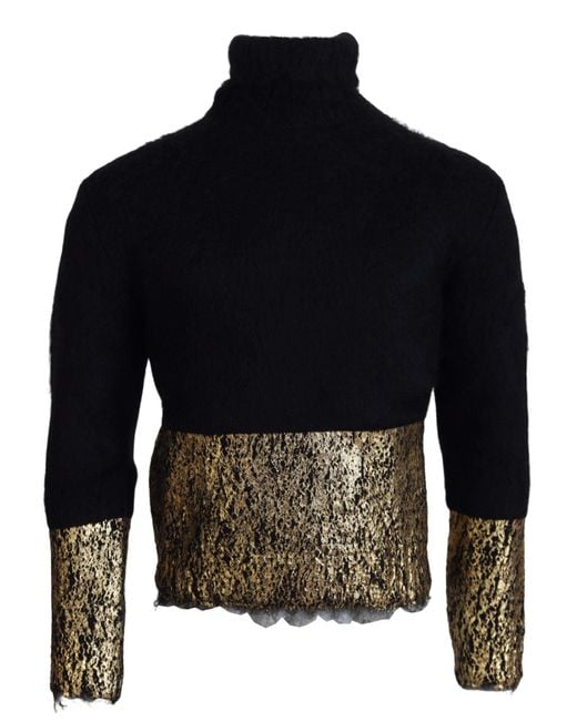 Dolce & Gabbana Blue Turtlenecks for men