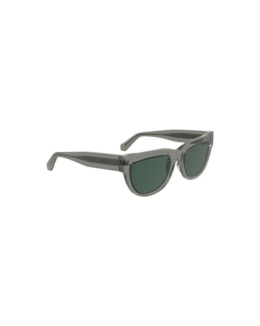 Calvin Klein Green Grigio Acetate Sunglass