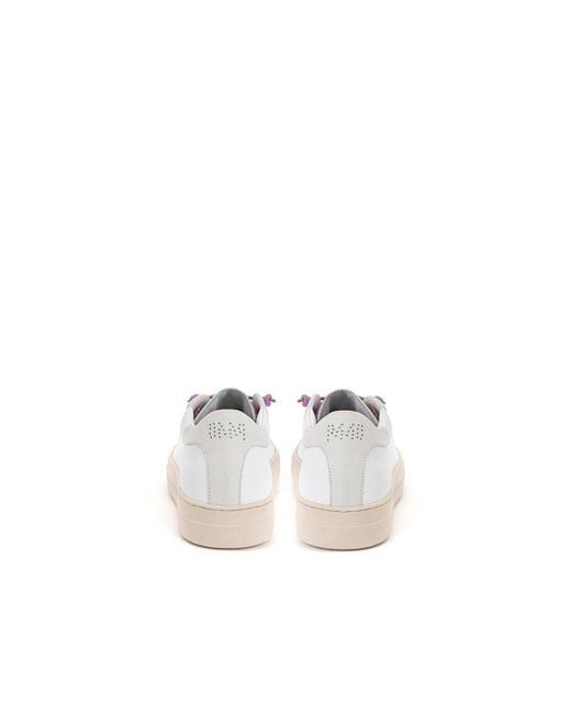 P448 White John Leather Sneakers