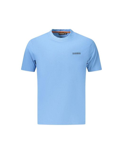 Napapijri Blue Azzurro Cotton Men T for men