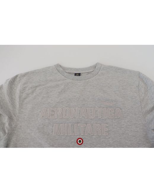 Aeronautica Militare Gray Gorgeous Authentic Pullover Sweater for men