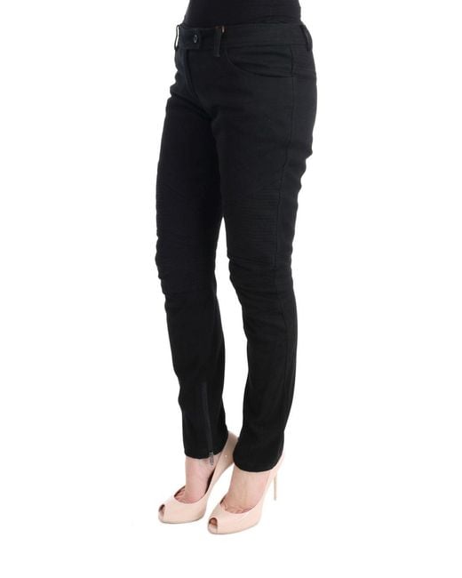Ermanno Scervino Black Casual Pants Sig30305