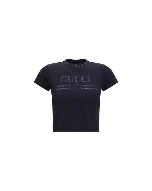 Gucci Blue Black Cotton T