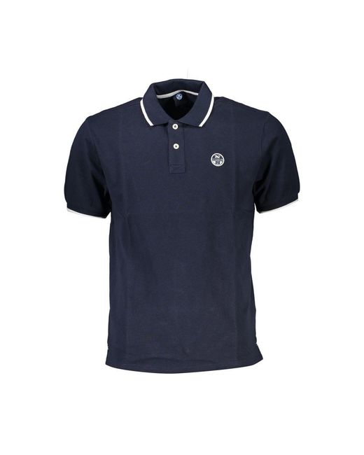 North Sails Blue Blu Cotton Men's Polo for men