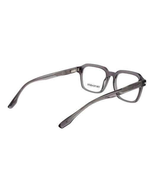 Trussardi Black Gray Acetate Glasses (frames) for men