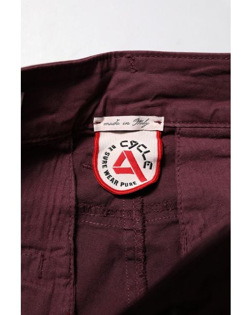 CYCLE Red Maroon Cotton Stretch Skinny Fit Men Denim Jeans for men
