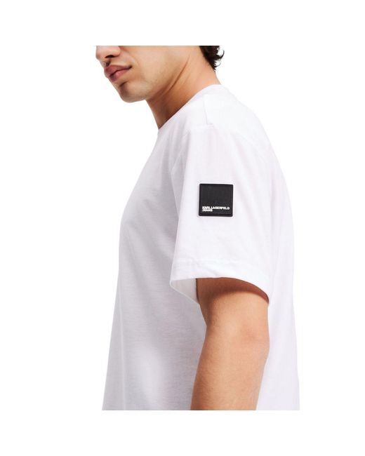 Karl Lagerfeld White Cotton T for men