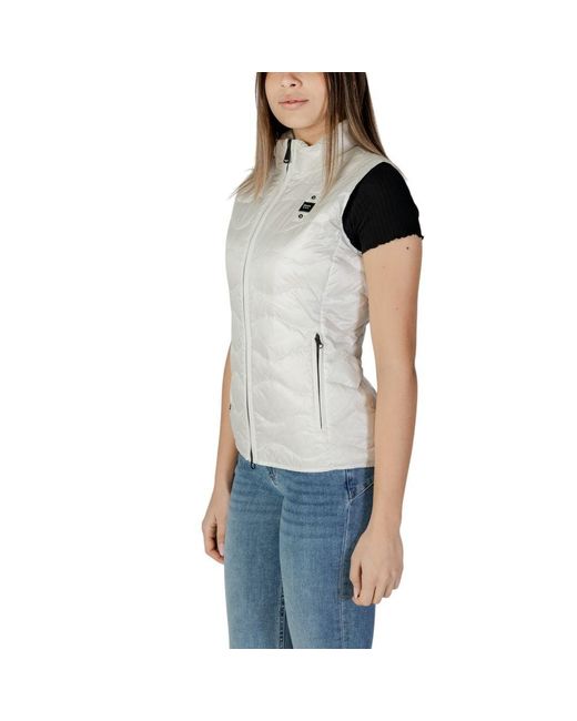 Blauer Blue Polyamide Sleveless Jacket