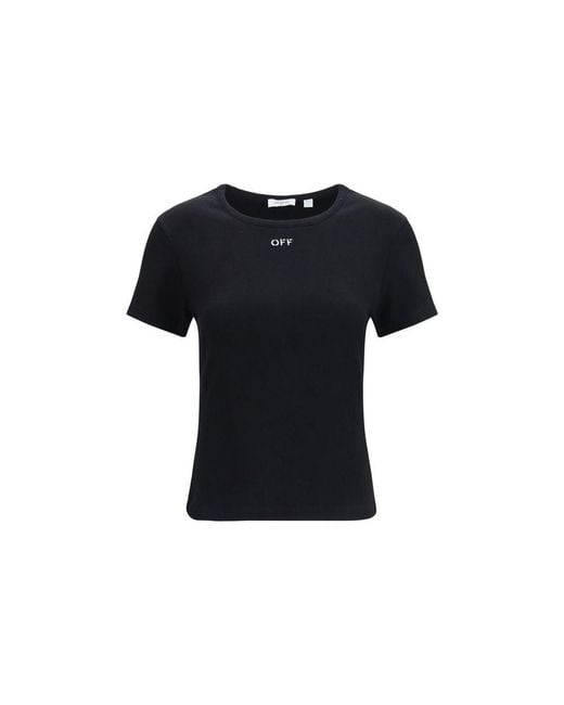 Off-White c/o Virgil Abloh Black Cotton T-shirt - It38 | S