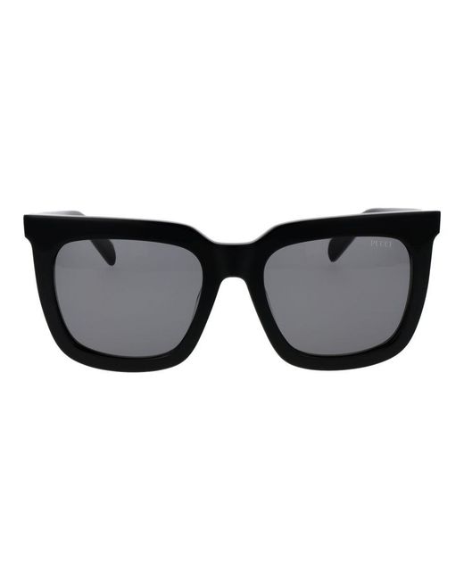 Emilio Pucci Black Acetate Sunglasses