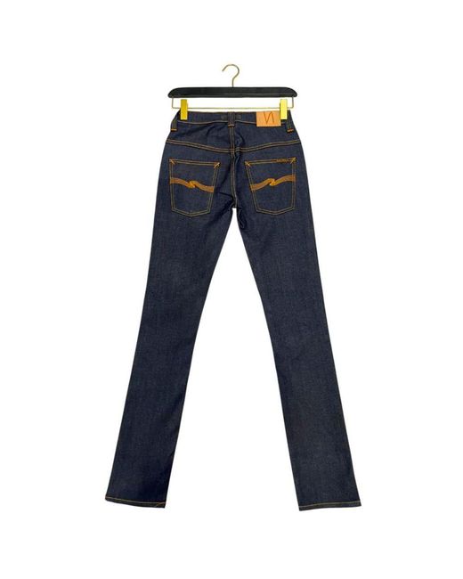 Nudie Jeans Blue Cotton Jeans
